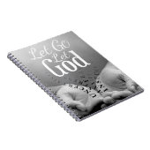 Gelassen gehen gelassenes Gott-Notizbuch Notizblock (Rechte Seite)