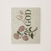 Gelassen gehen Sie Gott (Erholungs-Zitate) lassen Puzzle (Vertikal)