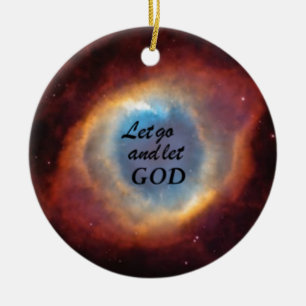 "Gelassen gehen Sie Gott lassen " Keramik Ornament