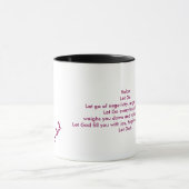 Gelassen gehen Sie Gott-Tasse lassen Tasse (Zentrum)
