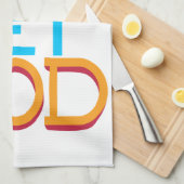 Gelassen gehen Sie GOTT (ursprüngliche Typografie) Handtuch (Viertel Falte)