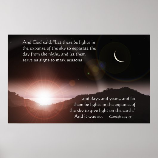 Gelassen gibt es Leuchten Poster (Vorne)