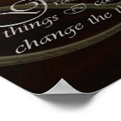 "Gelassen gibt es Licht mit Gelassenheit" Kunst vo Poster (Ecke)