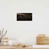 "Gelassen gibt es Licht mit Gelassenheit" Kunst vo Poster (Küche)