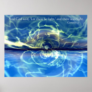 Gelassen gibt es Licht Poster