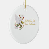 gelassen gibt es Weltfrieden Keramik Ornament (Rechts)