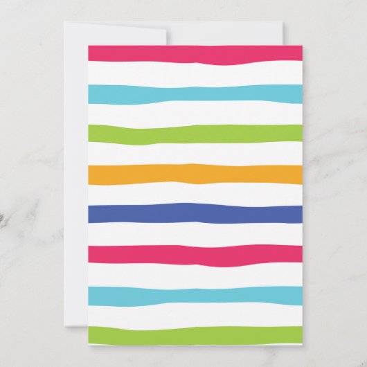 Gelassen haben eine Blast-Pool-Party Einladung (Rückseite)