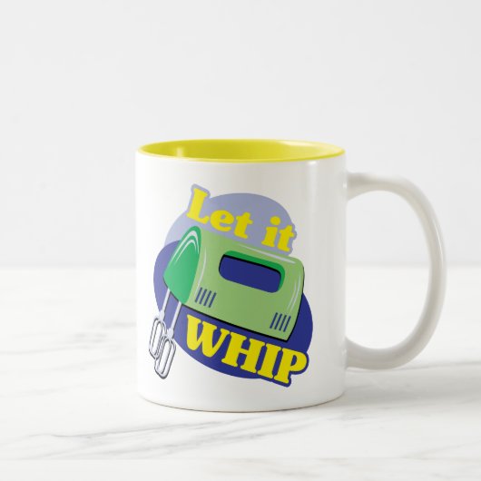 Gelassen ihm peitschen zweifarbige tasse (Rechts)