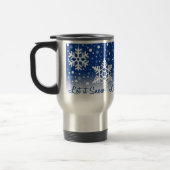 Gelassen ihm schneien Blau - Tasse (Links)