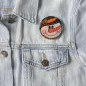 Gelassen ihm schneien - eisiger Snowman Button (Beispiel)