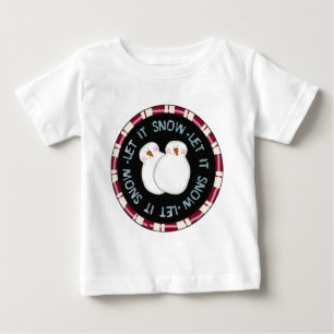 Gelassen ihm schneien Feiertags-T-Shirts und Baby T-shirt