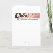 Gelassen ihm schneien Feiertagsgrußkarte Feiertagskarte (Rückseite)