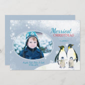 Gelassen ihm schneien! feiertagskarte (Vorne/Hinten)