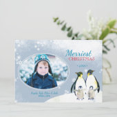 Gelassen ihm schneien! feiertagskarte (Stehend Vorderseite)