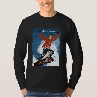 Gelassen ihm schneien grundlegendes lang-sleeved T-Shirt