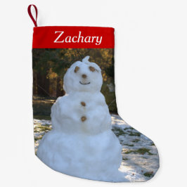Gelassen ihm schneien personalisierte kleiner weihnachtsstrumpf