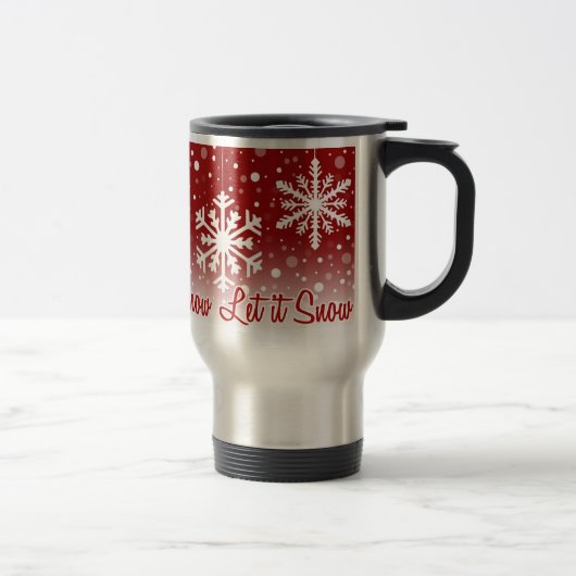 Gelassen ihm schneien Rot - Tasse (Rechts)