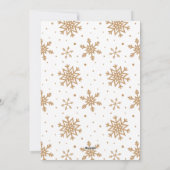 Gelassen ihm schneien rote feiertagskarte (Rückseite)