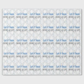 Gelassen ihm schneien Schneeflocken (grau) Geschenkpapier (Flach)