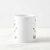 Gelassen ihm schneien Snowman Kaffeetasse (Mittel)