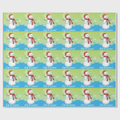 Gelassen ihm schneien! Snowman-tragende Geschenkpapier (Flach)