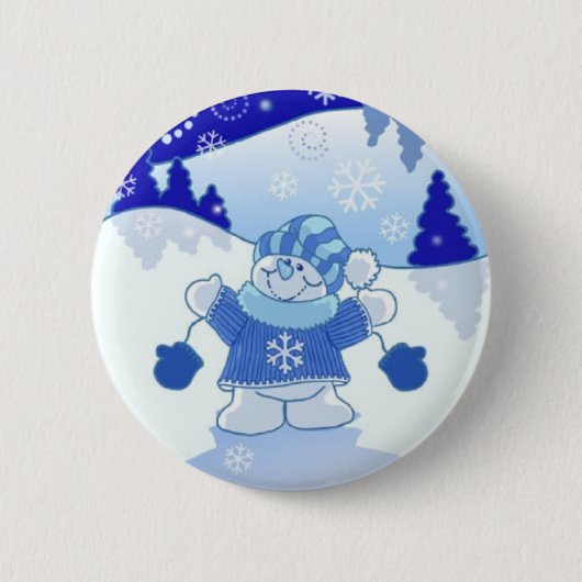 GELASSEN IHM SCHNEIEN WEIHNACHTEN BUTTON (Vorderseite)