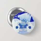 GELASSEN IHM SCHNEIEN WEIHNACHTEN BUTTON (Vorne & Hinten)