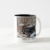 Gelassen ihm schneien zweifarbige tasse (VorderseiteRechts)