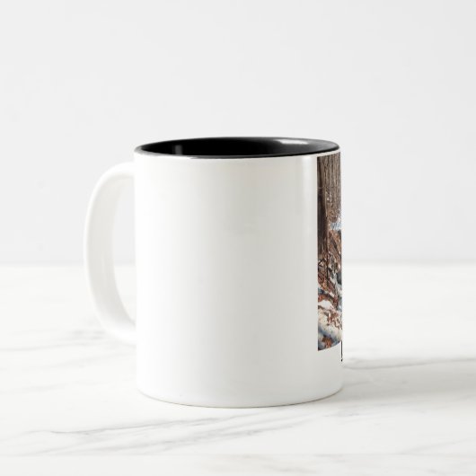 Gelassen ihm schneien zweifarbige tasse (Vorderseite Links)