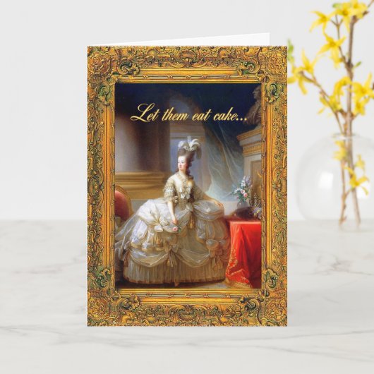 Gelassen ihnen essen Sie Kuchen! Alles- Gute zum Karte (Gelbe Blume)