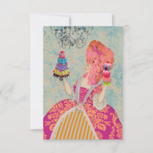 Gelassen ihnen essen Sie Kuchen ~ Einladungen/UAWG RSVP Karte