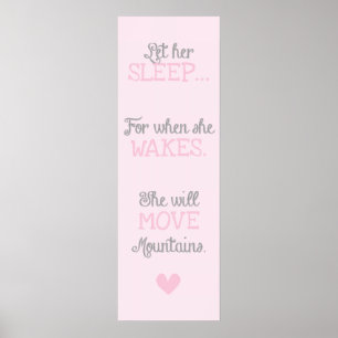 Gelassen ihrem Schlaf Poster