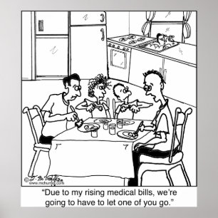 Gelassen Kinder zahlen Rechnungen Poster