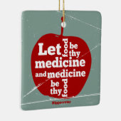 Gelassen Lebensmittel durch Arzneimittel Hippokrat Keramikornament (Rechts)