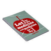 Gelassen Lebensmittel durch Arzneimittel Hippokrat Notizblock (Rechte Seite)