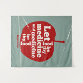 Gelassen Lebensmittel durch Arzneimittel Hippokrat Wandteppich (Vorderseite (Horizontal))