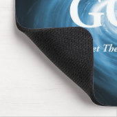 "Gelassen, Licht ist vorhanden" Mousepad (Ecke)