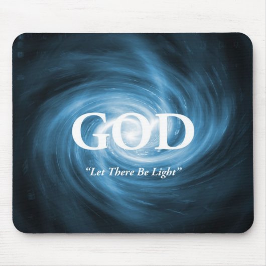 "Gelassen, Licht ist vorhanden" Mousepad (Vorne)