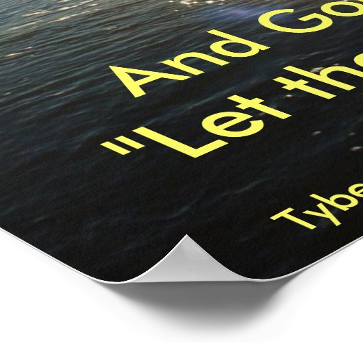 Gelassen Licht Poster (Ecke)