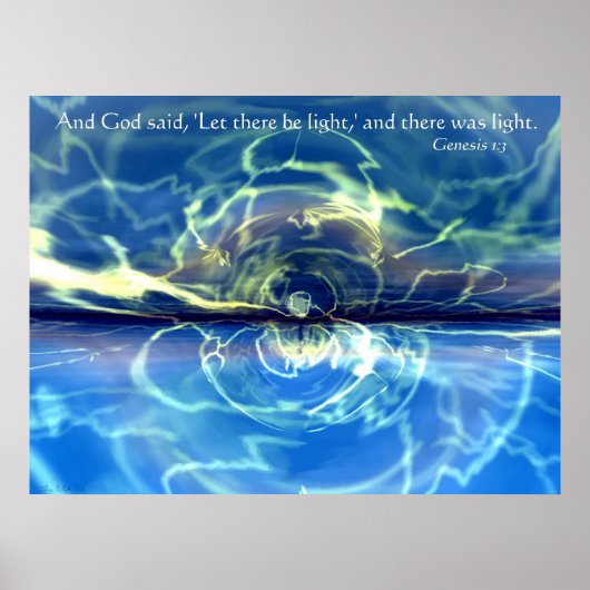 Gelassen Licht Poster (Vorne)