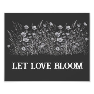Gelassen Liebe Blüte Fotodruck