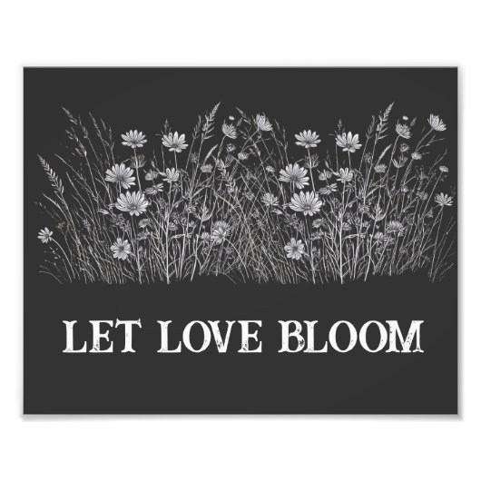 Gelassen Liebe Blüte Fotodruck (Vorne)