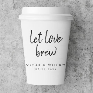 Gelassen Liebe Brew Tee Kaffee Lover Minimale Ho Pappbecher