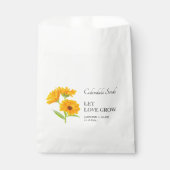 Gelassen Liebe Grow Calendula Seed Wedding Geschenktütchen (Vorderseite)