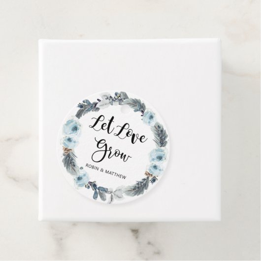 Gelassen Liebe Grow Dusty Blue Pflanze Saatgut Gas Geschenkanhänger (Beispiel)