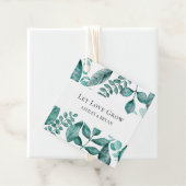 Gelassen Liebe Grow Elegante Aquamarine Hochzeit Geschenkanhänger (Beispiel)