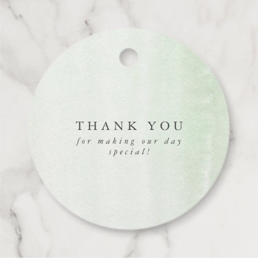 Gelassen Liebe Grow Gold Greenery Elegante Hochzei Geschenkanhänger (Rückseite)