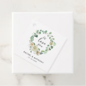 Gelassen Liebe Grow Hand Schrift White Rose Kranz Geschenkanhänger (Beispiel)
