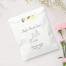 Gelassen Liebe Grow l Baby's Atem Seeds Hochzeit Geschenktütchen