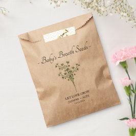 Gelassen Liebe Grow l Baby's Atem Seeds Hochzeit Geschenktütchen